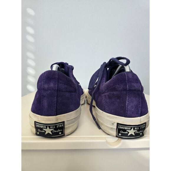 Converse One Star Purple Suede Low Tops Men\'s Size 10.5 Rare Retro Skate Style main image 10